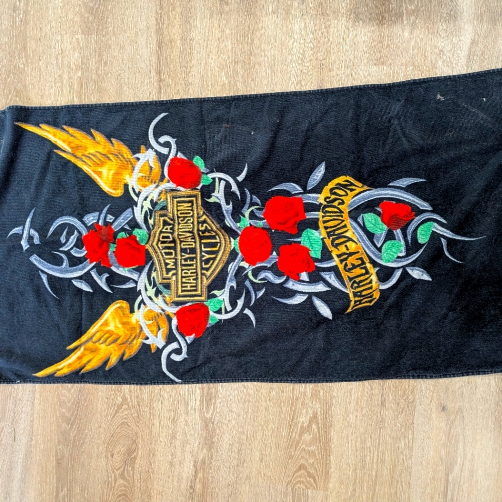 Harley Davidson Vintage Beach Towel